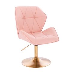 Vanity Chair Diamond Base Gold Pink Color - 5400176