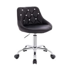 Vanity chair PU Leather Black Color - 5420130