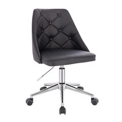 Vanity chair PU Leather Black Color - 5400251