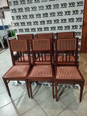 Σετ 6 vintage ξύλινες καρέκλες 98x44x42 