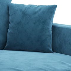 Πολυθρόνα Μπλε 60 εκ. Βελούδινη 359292-thumb-5