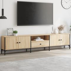 Έπιπλο Τηλεόρασης με Συρτάρι Sonoma Δρυς 200x25x44εκ Επεξ. Ξύλο 838989