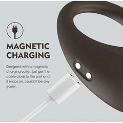 Silicone Remote Control Luxury Penis Ring with 10 Vibration Modes, USB