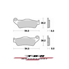 ΜΕΤΑΛΛΙΚΑ ΤΑΚΑΚΙΑ SINTER METAL PADS TBR746