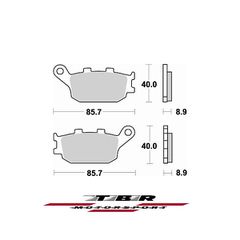 ΜΕΤΑΛΛΙΚΑ ΤΑΚΑΚΙΑ SINTER METAL PADS TBR742