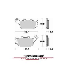 ΜΕΤΑΛΛΙΚΑ ΤΑΚΑΚΙΑ SINTER METAL PADS TBR742