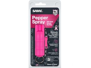 Pepper Spray Sabre HC-NBCF-02 Pink με Κρίκο Γρήγορης Απελευθέρωσης