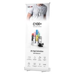SJCAM διαφημιστικό roll up banner με εκτύπωση SJ-C100-4K, 160x60cm