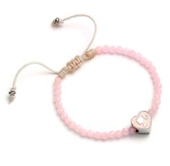 BARBIE - Pink Bead Bracelet - Haert-thumb-0