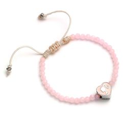 BARBIE - Pink Bead Bracelet - Haert