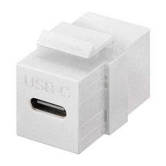GOOBAY keystone module USB-C 3.2 Gen 2 61262 θηλυκό σε θηλυκό λευκό χρώμα