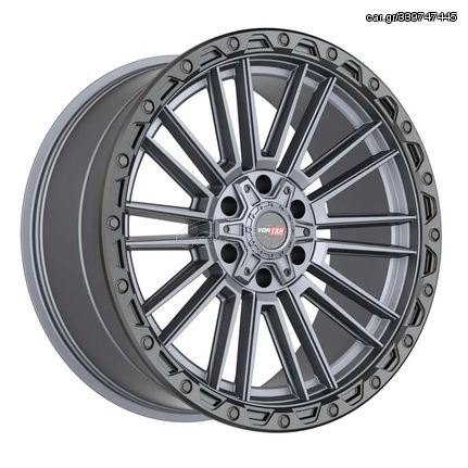 Ζάντες 18x9 , 6x139.7 (Vortek VRT-604) Matte Titanium / Black Bead Ring