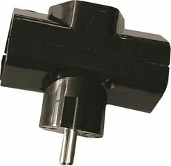 Eurolamp 147-10011 Ταφ 3 Θέσεων Μαύρο