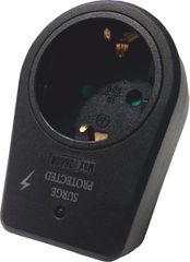 Eurolamp 147-10029 Μονή Εξωτερική Πρίζα Ρεύματος Ασφαλείας Μαύρη