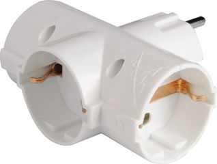 Eurolamp Λευκό 147-10002 Ταφ 3 Θέσεων