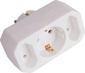 Eurolamp 147-10001 Λευκό Ταφ 3 Θέσεων