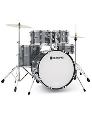 PREMIER Olympic 22" Rock Premium Silver Sparkle Ακουστικό Drum Set με Πιατίνια