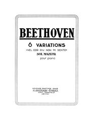 Ludwig Van Beethoven - 6 Παραλλαγές Για Πιάνο Σε Σολ Μείζονα, Στο Θέμα «Nel Cor Piu Non Mi Sento»