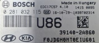 ΕΓΚΕΦΑΛΟΣ ΚΙΝΗΤΗΡΑ KIA CEED 1600 DIESEL 2016  391402A860 0281032115 EDC17C57 ΞΕΚΛΕΙΔΩΤΟΣ !!!-thumb-1