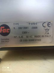 ΖΑΜΠΟΝΟΜΗΧΑΝΗ FAC F275 E