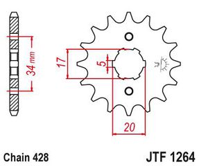 ΓΡΑΝΑΖΙ JT JTF1264-14 DAYTONA SONIC 50