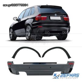 Προφυλακτήρας Πίσω BMW X5 E70 (2006-2013) look X5M με φρυδάκια πίσω φτερών