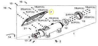 Προφυλακτήρας Εξάτμισης Sym Gts.250 Efi F4 2013-2014 18318-L3A-300