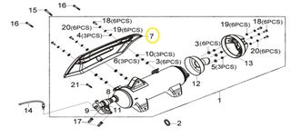 Προφυλακτήρας Εξάτμισης Sym Gts.250 Efi F4 Abs Start Stop 18318-L3A-300