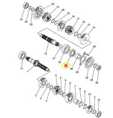 Τσιμούχα Γραναζιού Κινήσεως Yamaha MT-03 (5YK) 2006-2011 931023536800