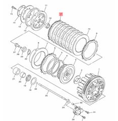 Δίσκος Αμπραγιάζ Yamaha YZF-R1 (4XV) 1998-1999 341163210900