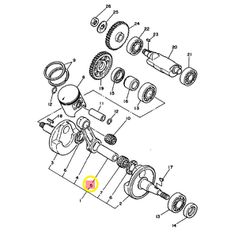 Κομβίο Μπιέλας Yamaha DT.125R (3BN) 1988-1988 37F116810000