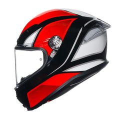 AGV K6 S E2206 - HYPHEN BLACK/RED/WHITE -thumb-2
