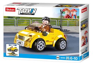 Sluban Pull-Back Yellow Cabrio - City Scene serie #M38B0900