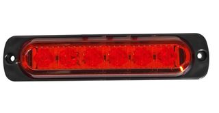 LED Όγκου Πλευρικής Σήμανσης Κόκκινο 12V / 24V IP68 112mm x 28mm FZMAR956