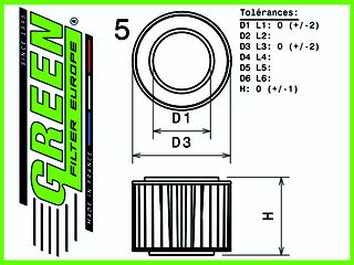 Φίλτρο Αέρος GREEN Κωδ.: P457515 | Pancarshop