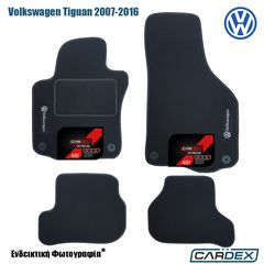 Πατάκια Αυτοκινήτου Volkswagen Tiguan 2007-2016 Μαρκέ μοκέτα Eco-Line 4τμχ της Cardex