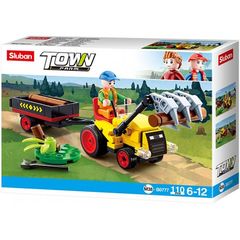 Sluban Tractor with Logs - Farm serie #M38B0777