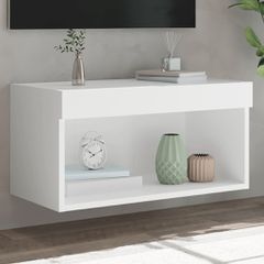 Έπιπλο Τηλεόρασης με LED Λευκό 60 x 30 x 30 εκ. 837127
