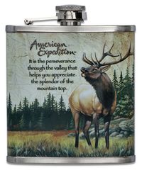 Hip Flask Φλασκί Ποτού Art Σχεδιο Ελάφι - 210ml