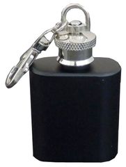 Hip Flask Φλασκί Ποτού Mini Μπρελόκ Μαύρο - 30ml