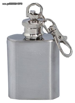 Hip Flask Φλασκί Ποτού Mini Μπρελόκ Ασημί - 30ml