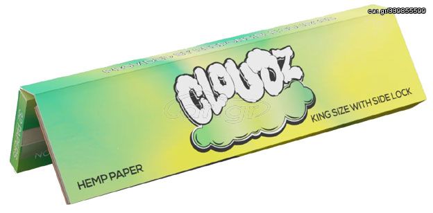 Cloudz Χαρτάκια Premium Hemp - King Size Slim με Τζιβάνα 32φ.