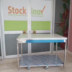 Πάγκος εργασίας τραπέζι inox 111 Χ 70 Χ 85 εκ. Καινούριο - Κατασκευή μας! Ποιότητα & Τιμή Stockinox
