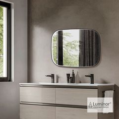 Luminor Fiz 60 Black Brushed - Καθρεφτης Μπανιου Φωτιζομενος