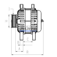 Δυναμό-SEAT IBIZA IV, IBIZA IV SC, IBIZA IV ST, IBIZA V, MII, TOLEDO IV/ SKODA CITIGO, FABIA III, KAMIQ, KAROQ, OCTAVIA IV, SCALA/ VW LOAD UP, POLO VI, UP! 1.0/1.0CNG/1.6 -thumb-8