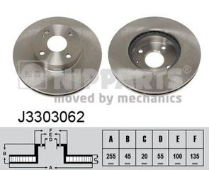 Δισκόπλακα NIPPARTS J3303062