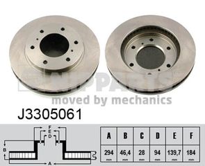 Δισκόπλακα NIPPARTS J3305061