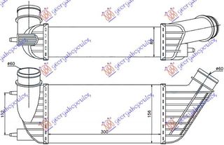 ΨΥΓΕΙΟ INTERCOOLER 2.0 JTD ΠΕΤΡΕΛΑΙΟ (300x155x80) ΣΦΥΚΤΗΡΑΣΦΥΚΤΗΡΑ 059106200