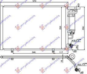 ΨΥΓΕΙΟ AC 1.4-1.6 EFi ΒΕΝΖΙΝΗ - 1.5 TDCi ΠΕΤΡΕΛΑΙΟ (520x320x16) ΠΑΡΟΧΕΣ 2218 ΜΕ ΒΑΛΒΙΔΑ 322006400