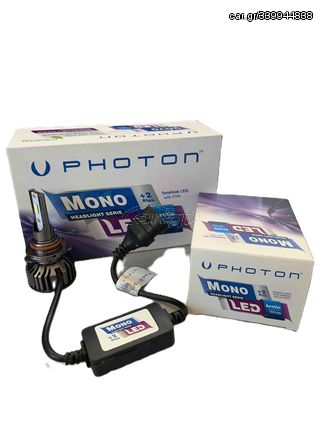 Σετ Led Λάμπες Photon Mono HB3 9005 Λευκές CanBus 12000 Lummen 12V 2τμχ.